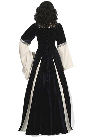 Ladies Deluxe Medieval Renaissance Costume and Headdress Size 10 - 12 Image
